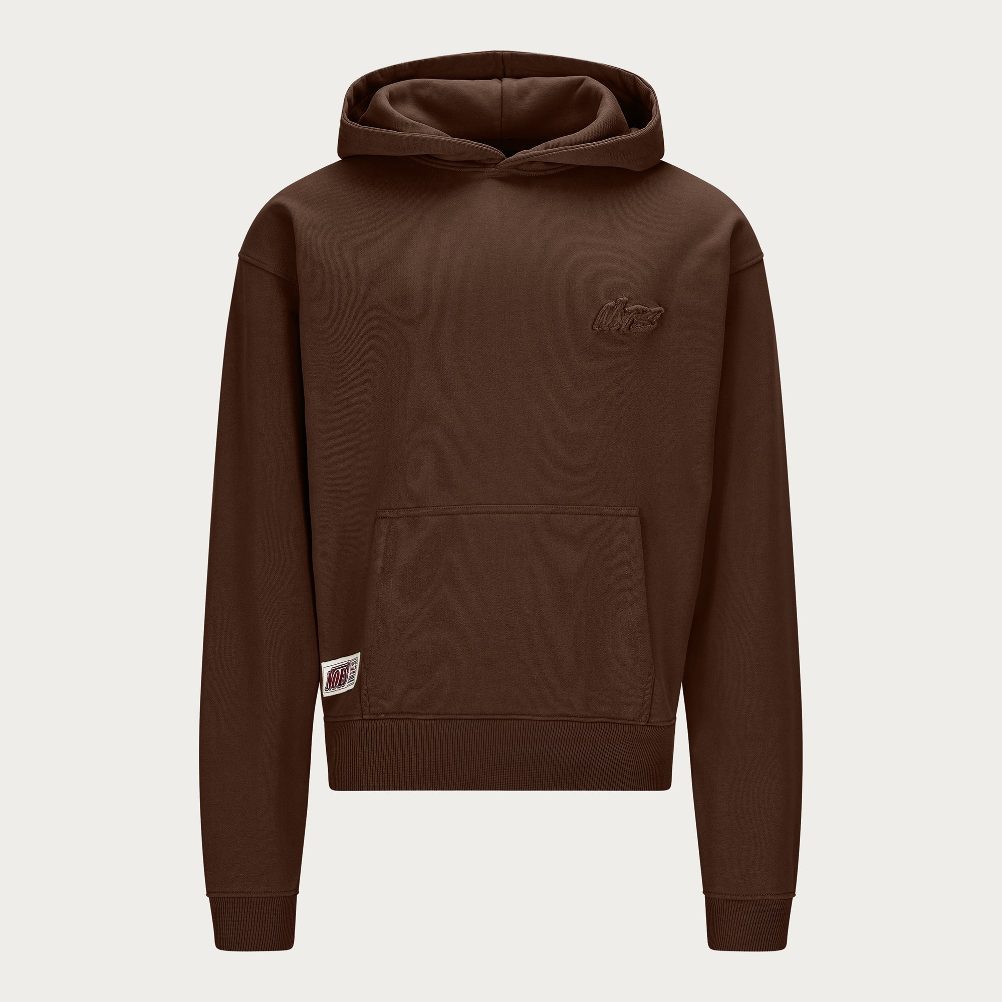 BROWN BASIC HOODIE