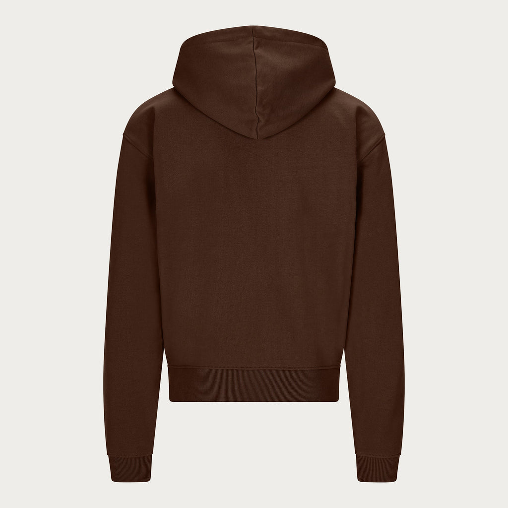 BROWN BASIC HOODIE