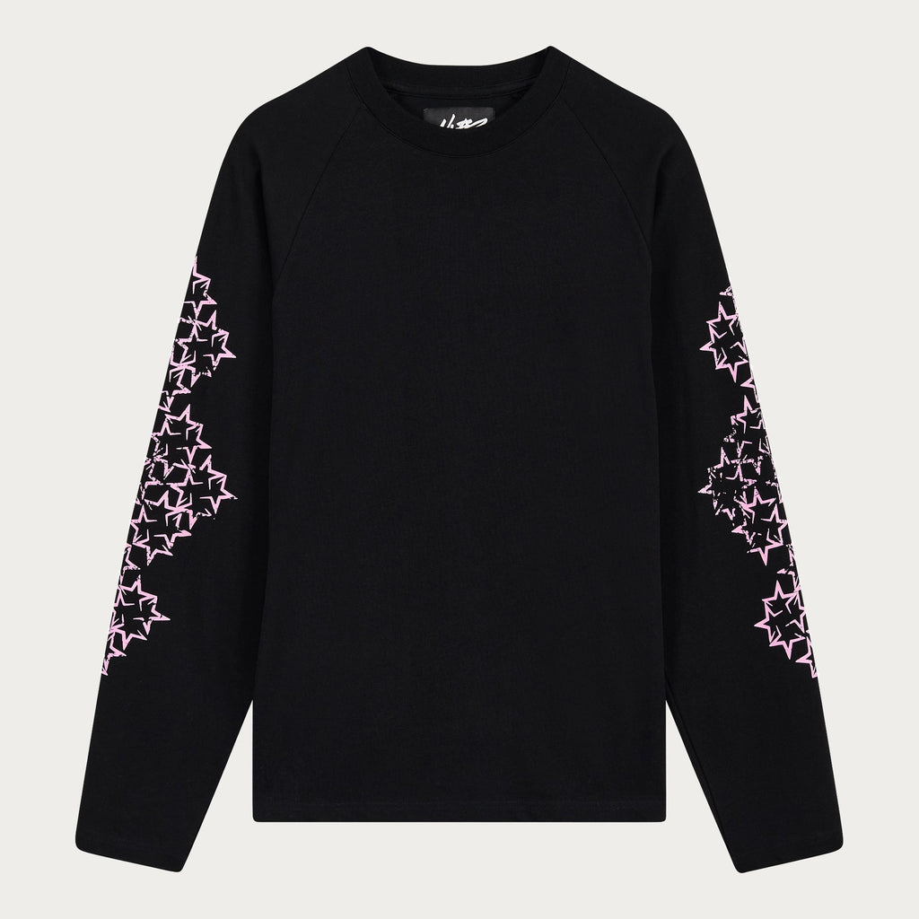 STAR LONGSLEEVE BLACK/PINK