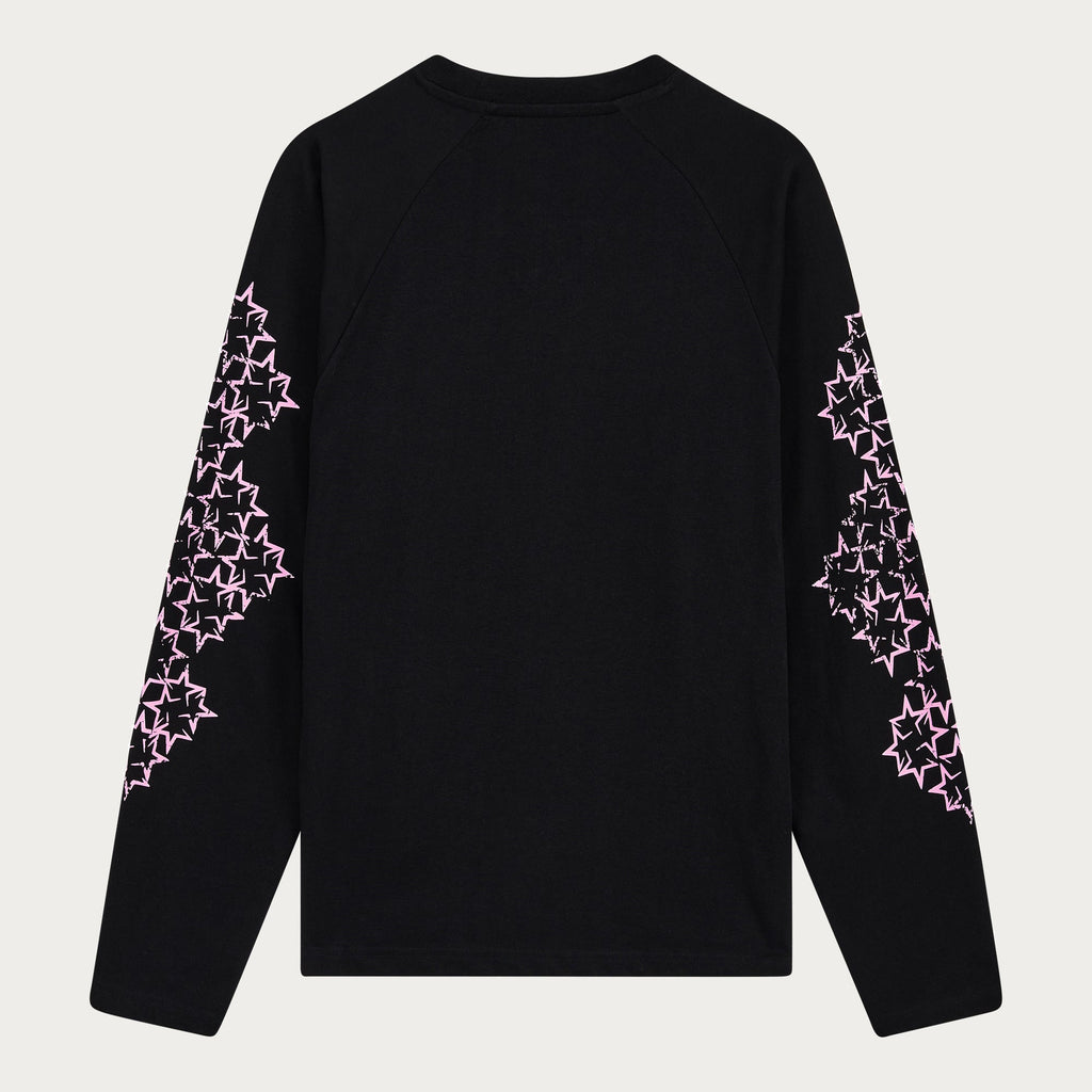 STAR LONGSLEEVE BLACK/PINK