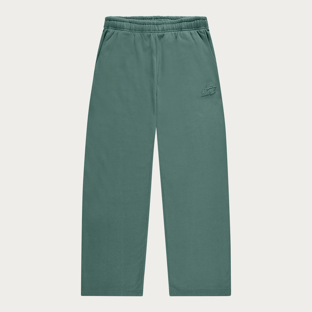 DARK GREEN OPEN LEG JOGGER