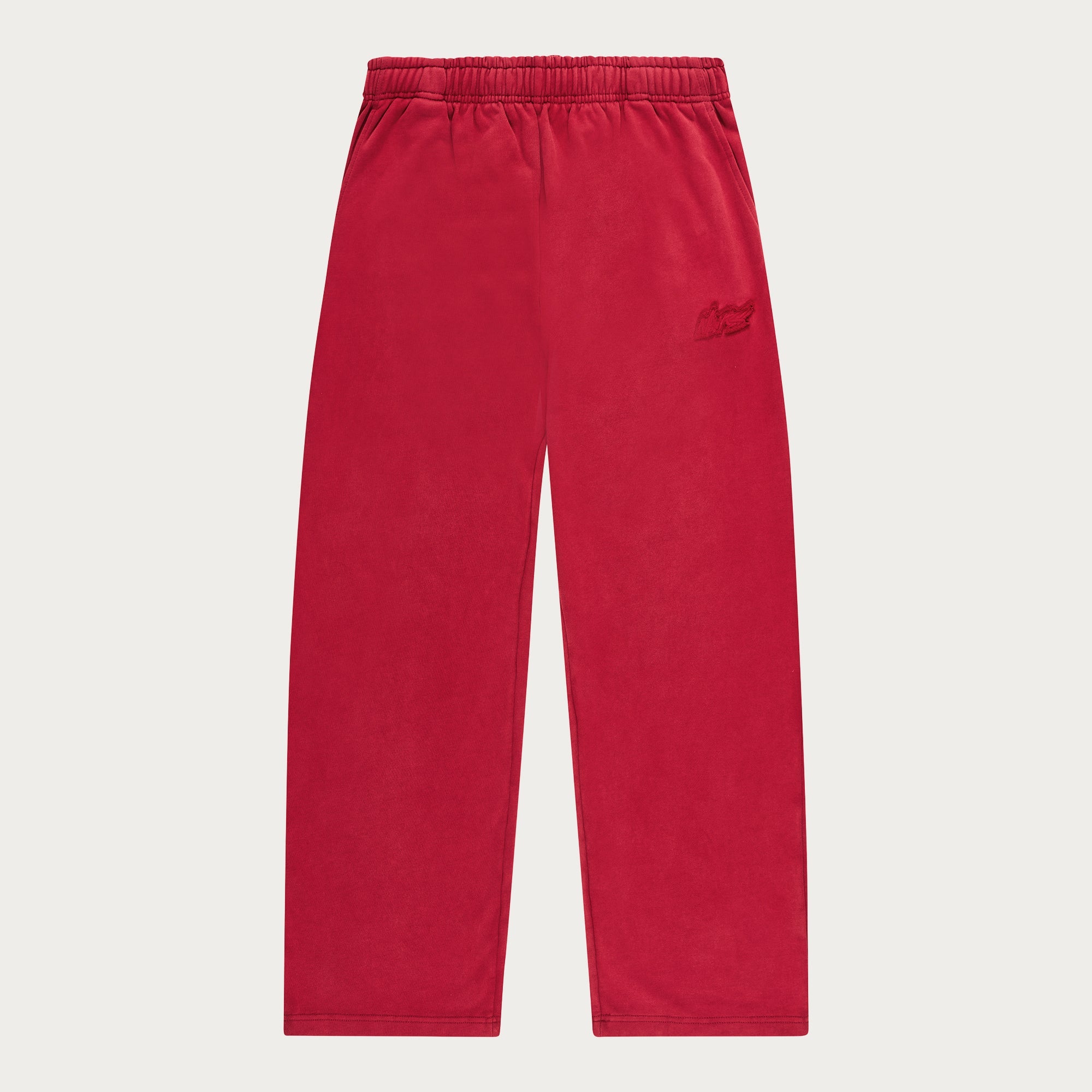 RED BASIC OPEN LEG JOGGER