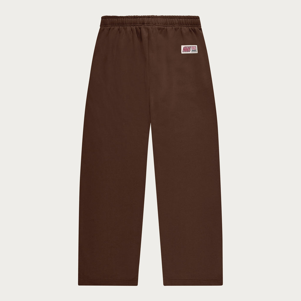BROWN BASIC OPEN LEG JOGGER