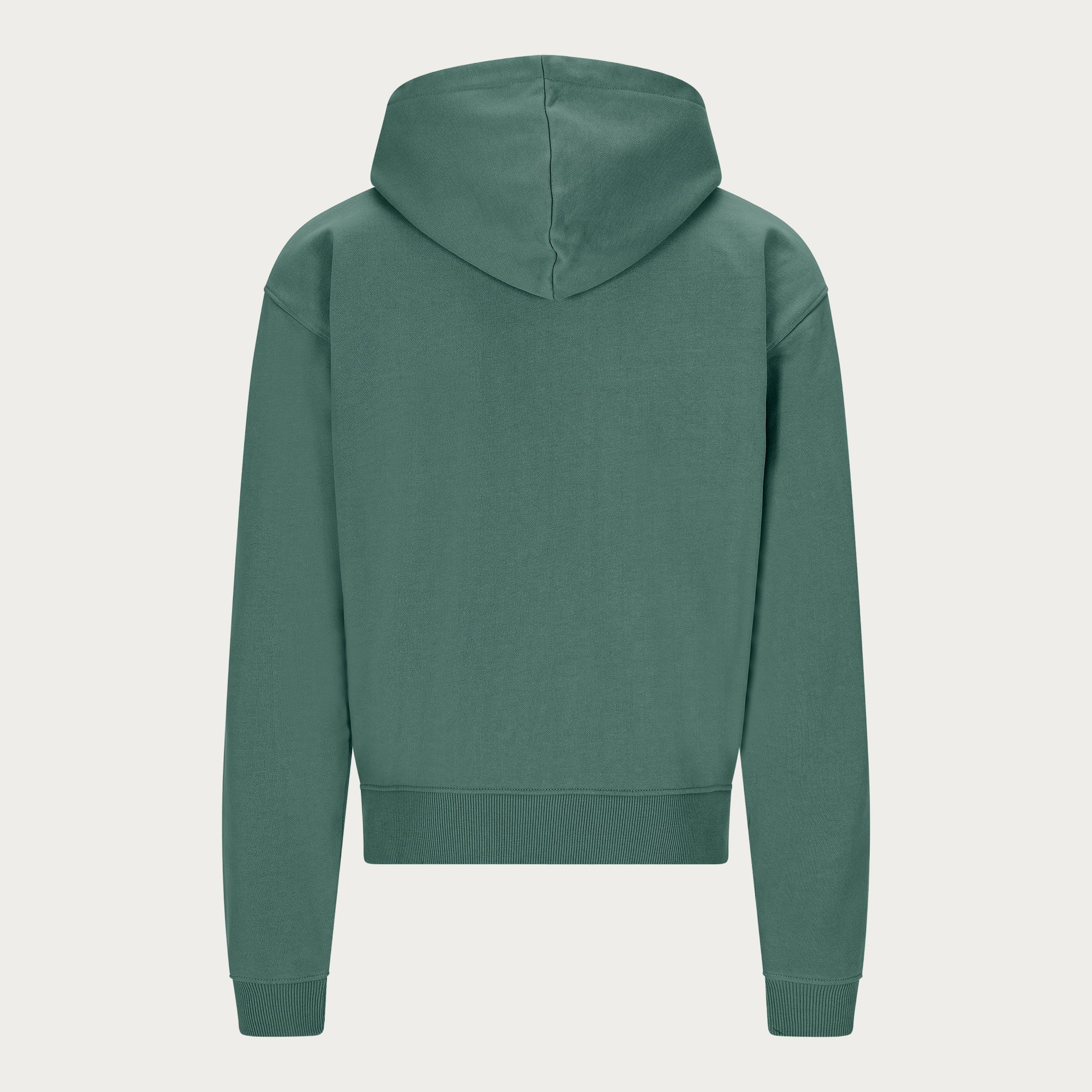 DARK GREEN BASIC ZIP HOODIE