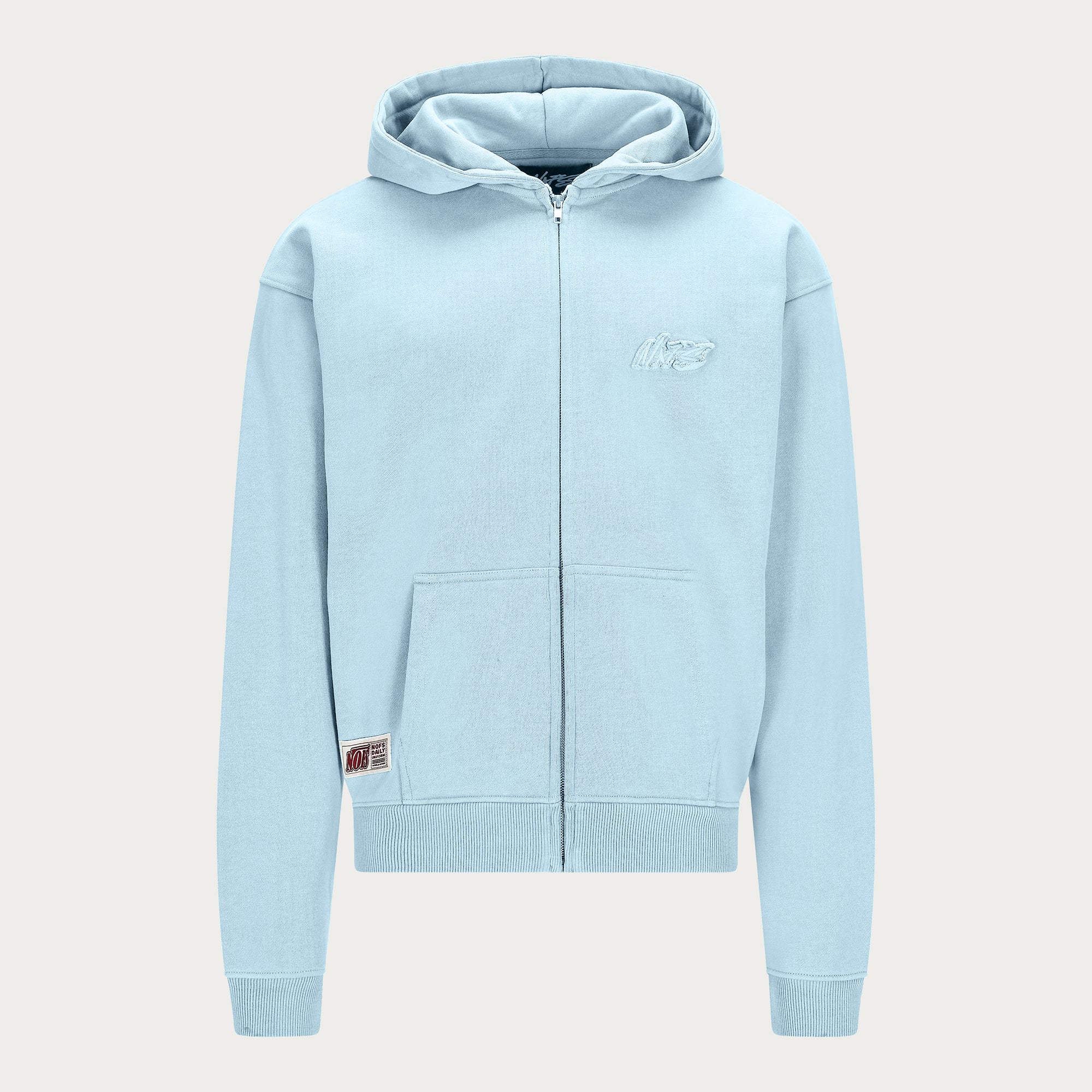 BABYBLUE BASIC ZIP HOODIE