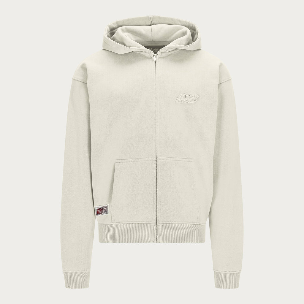 CREME BASIC ZIP HOODIE