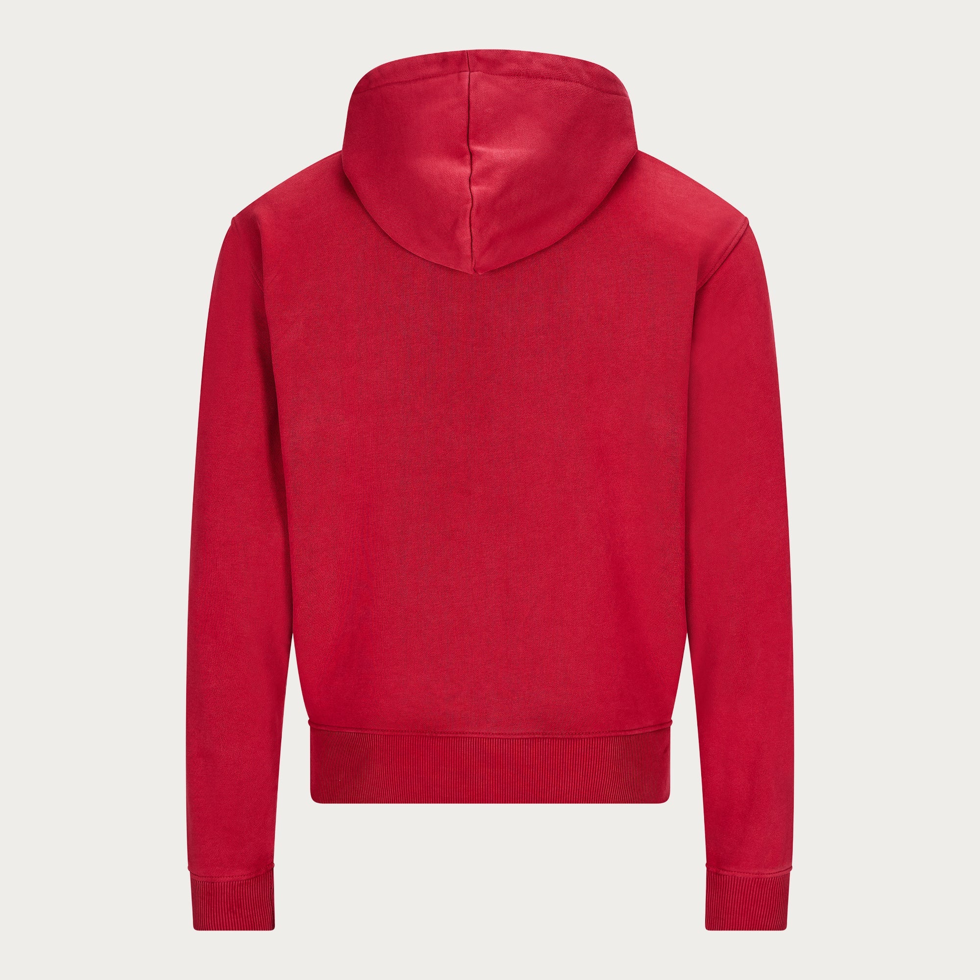 RED BASIC ZIP HOODIE