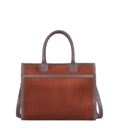 Vintage dark brown suede purse