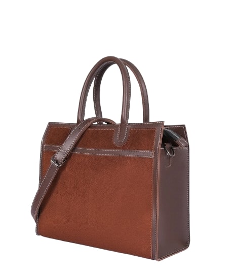 Vintage dark brown suede purse