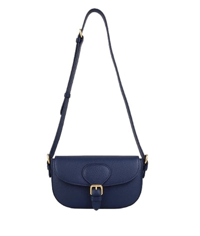 East-west clutch bag in blue