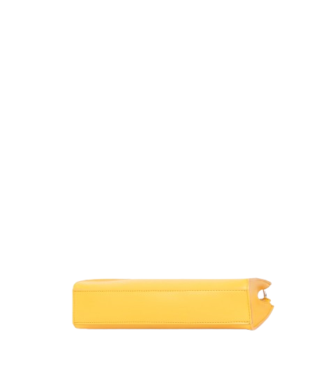 Long chain handle purse in yellow